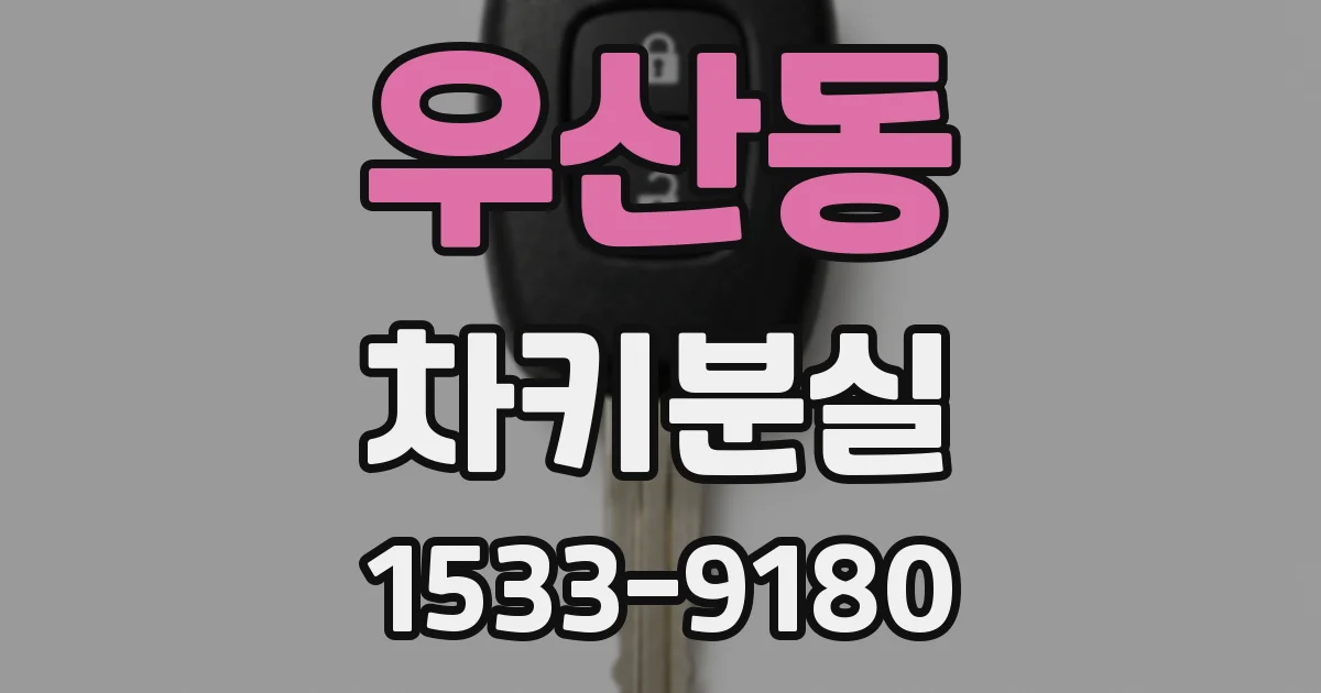 우산동 차키분실