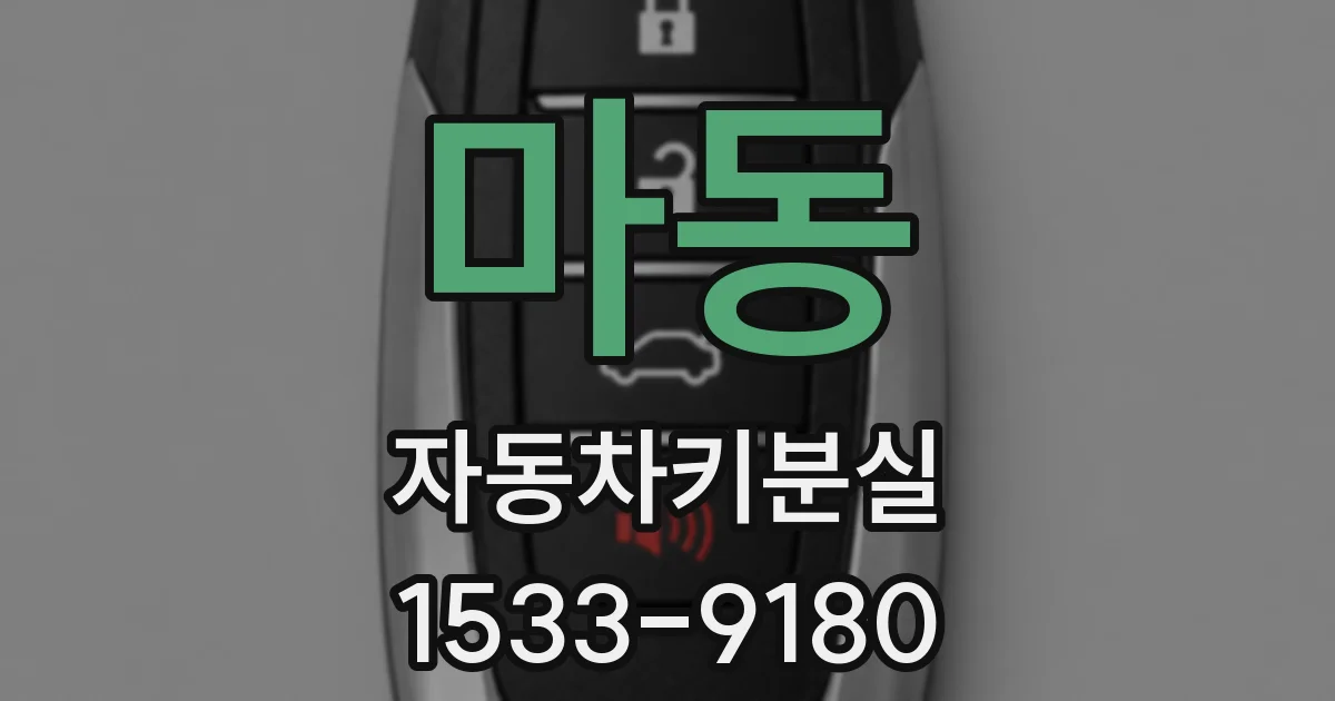 마동 자동차키분실