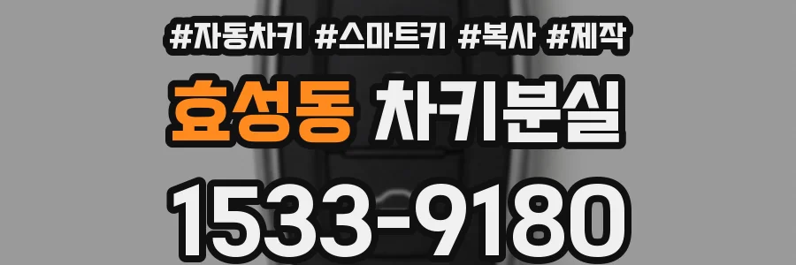 효성동 차키분실