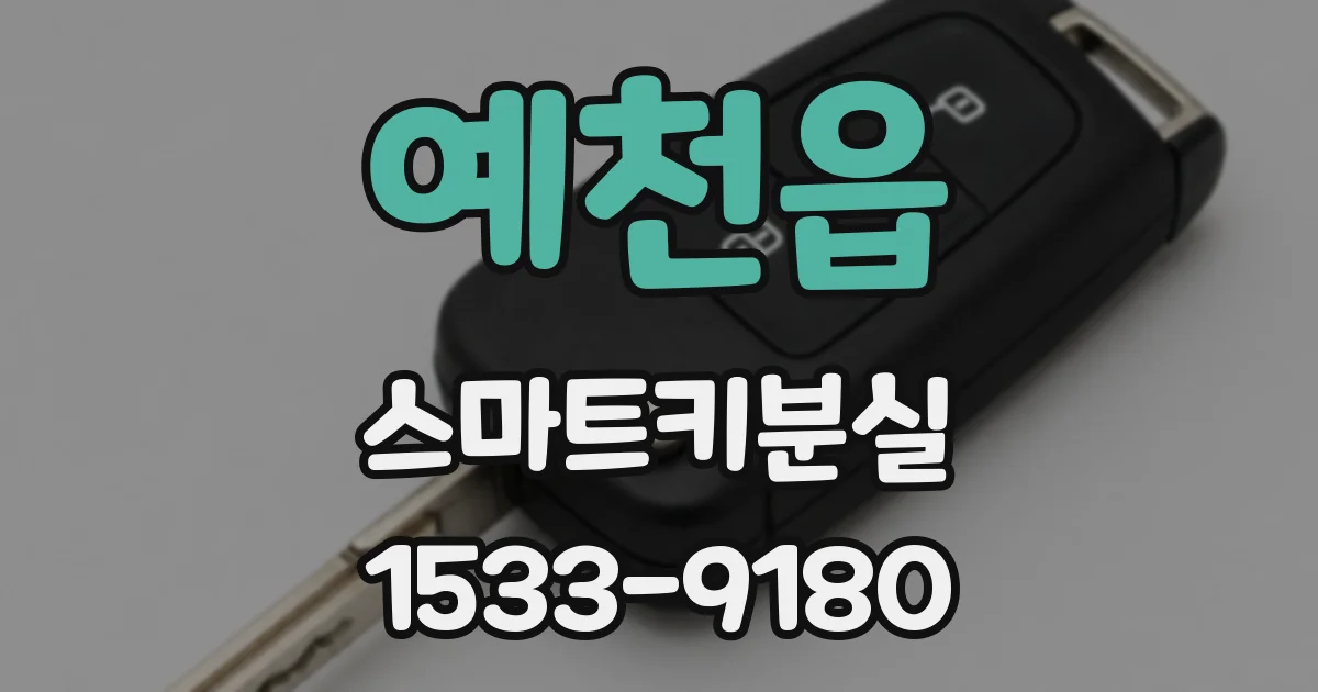 예천읍 스마트키분실