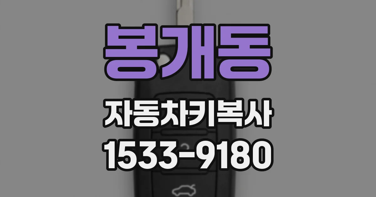 봉개동 자동차키복사