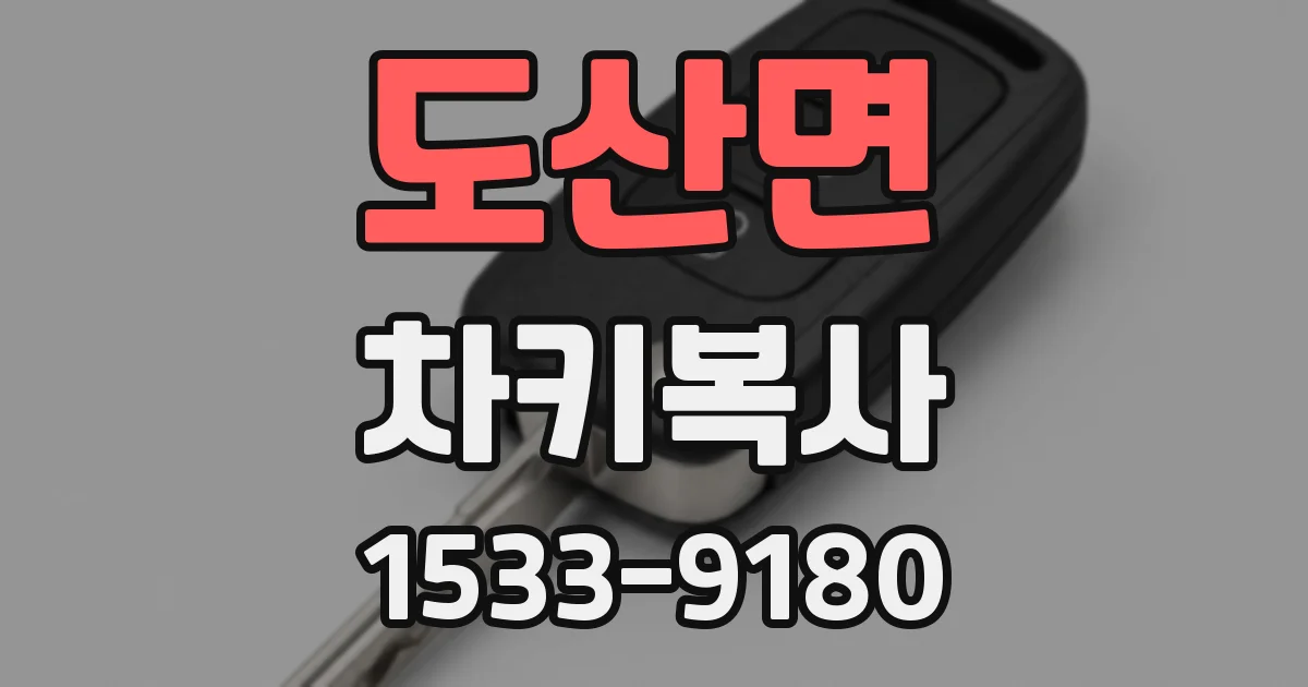 도산면 차키복사