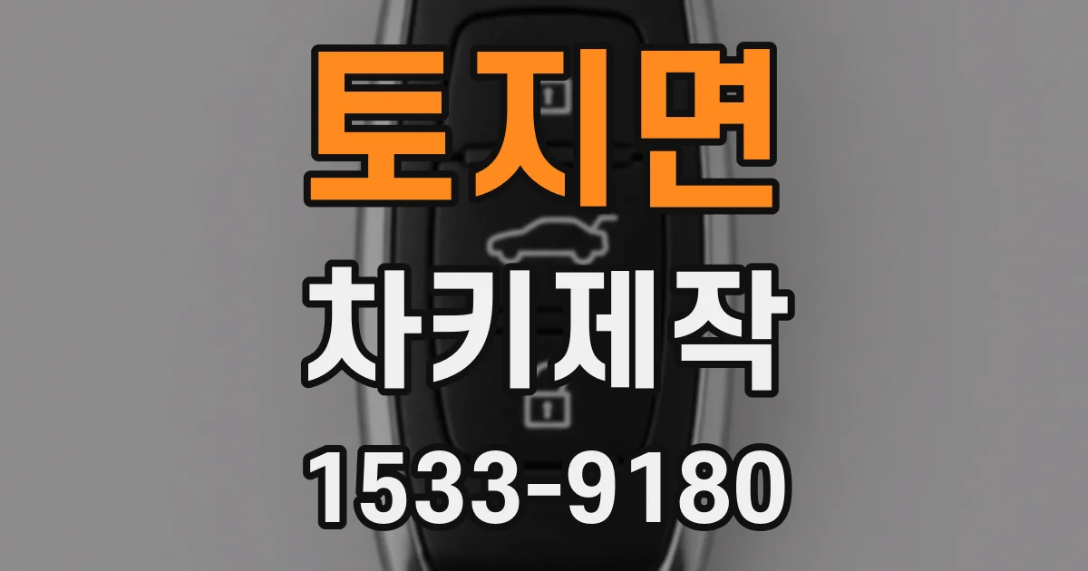 토지면 차키제작