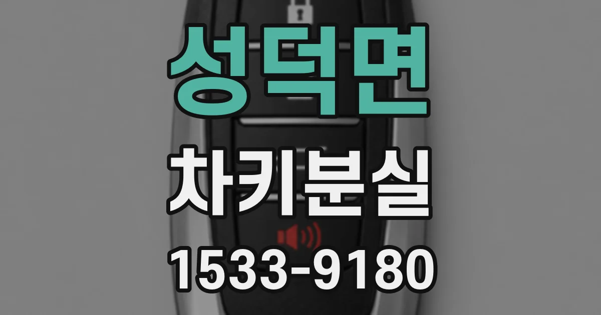 성덕면 차키분실