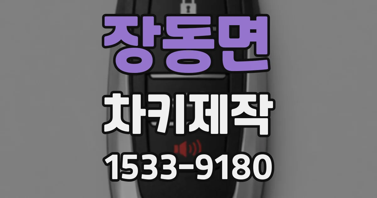 장동면 차키제작