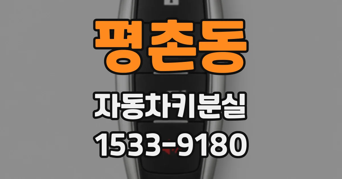 평촌동 자동차키분실