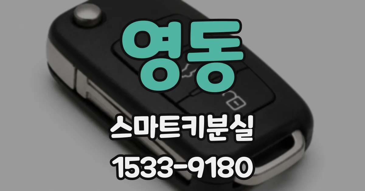 영동 스마트키분실