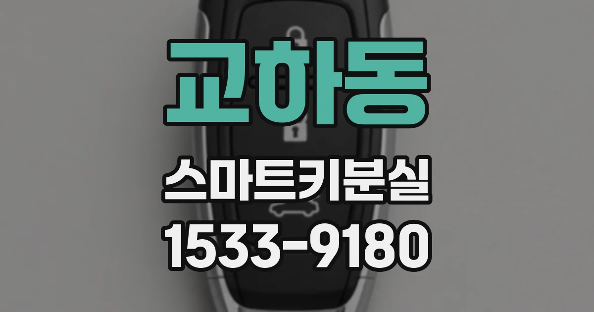 교하동 스마트키분실