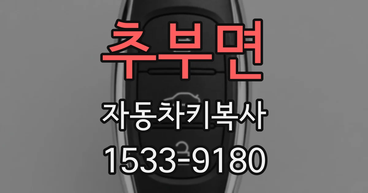 추부면 자동차키복사