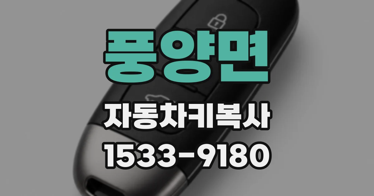풍양면 자동차키복사