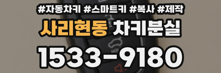 사리현동 차키분실