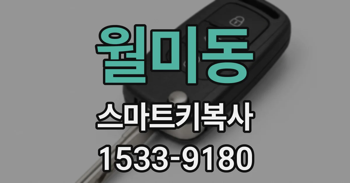 월미동 스마트키복사