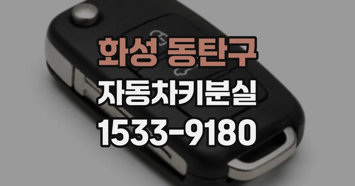 화성 동탄구 자동차키분실