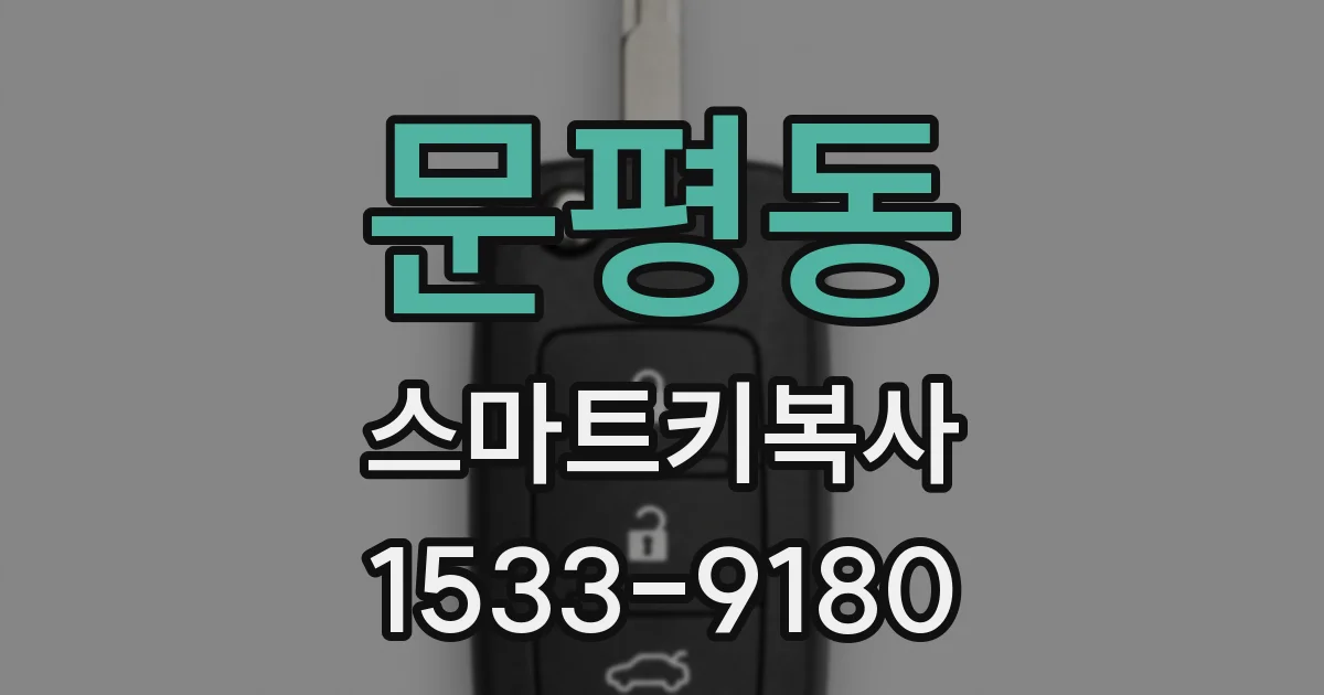 문평동 스마트키복사