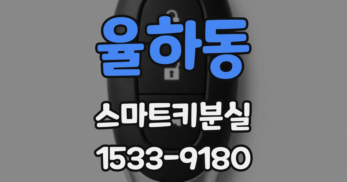 율하동 스마트키분실