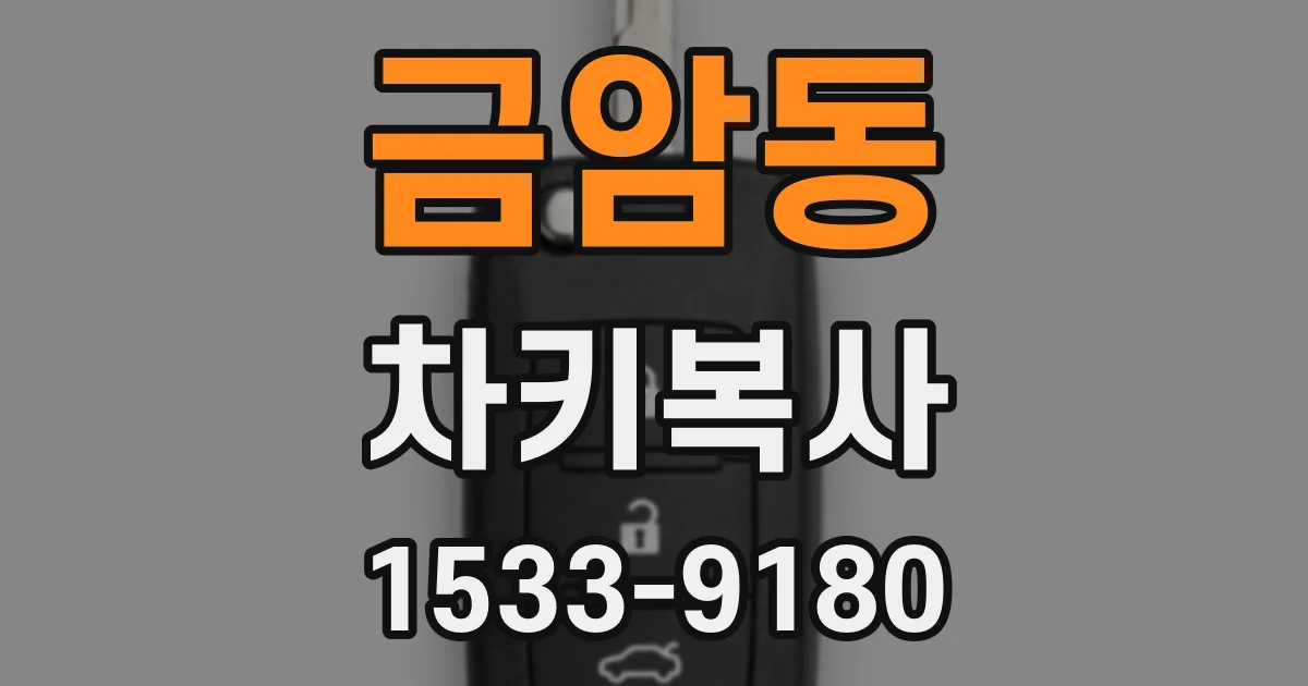 금암동 차키복사