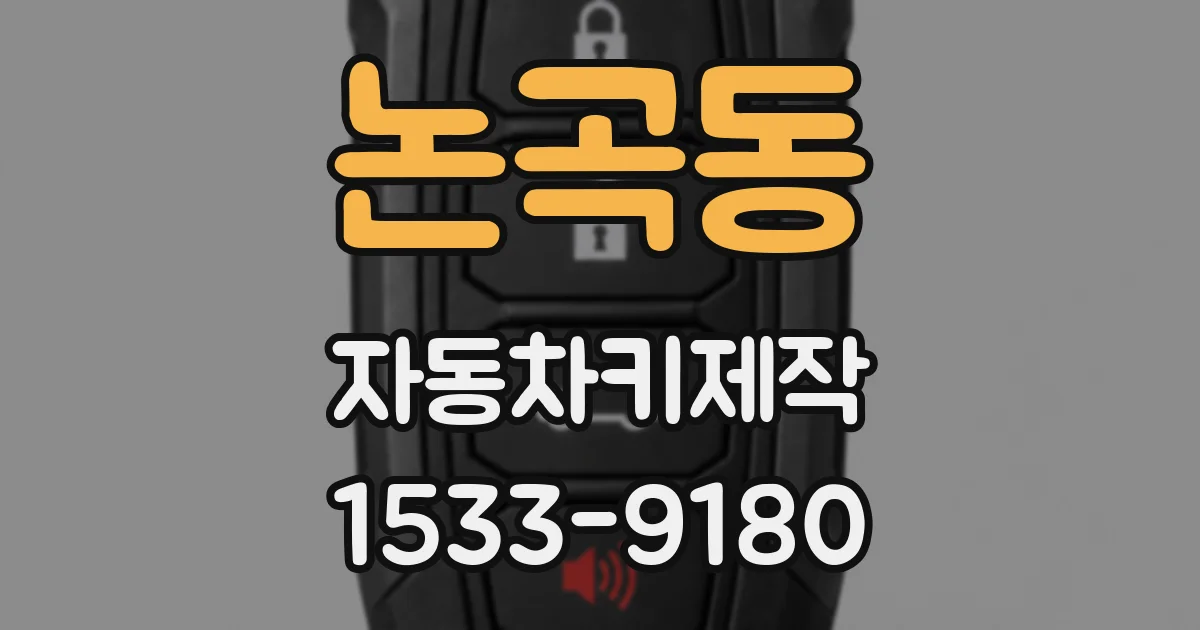 논곡동 자동차키제작