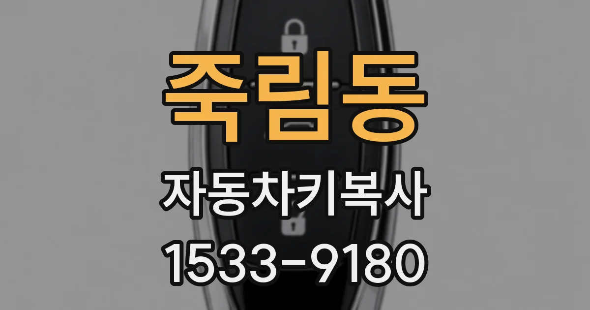 죽림동 자동차키복사