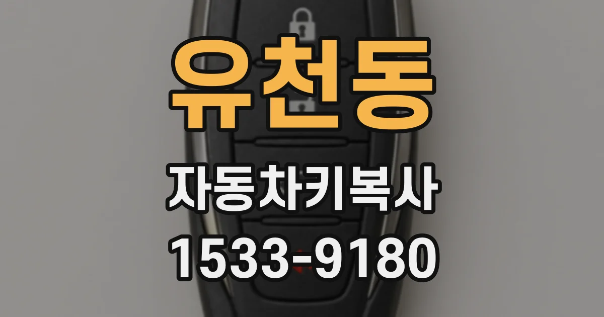 유천동 자동차키복사