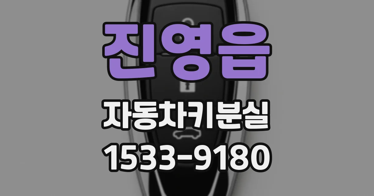 진영읍 자동차키분실