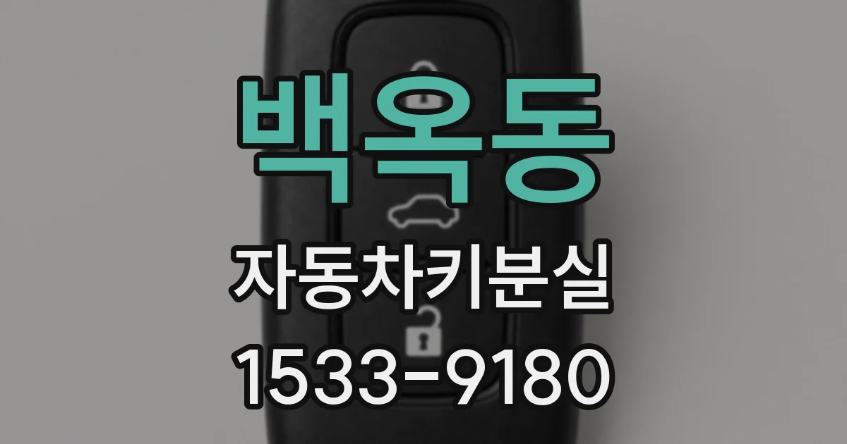 백옥동 자동차키분실