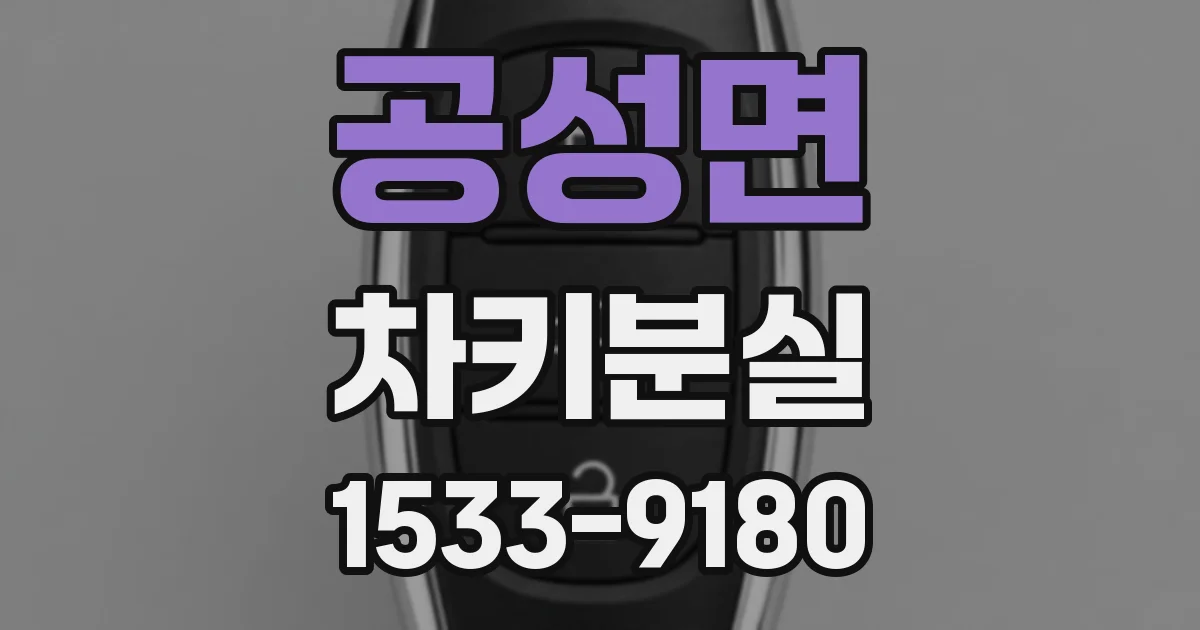 공성면 차키분실