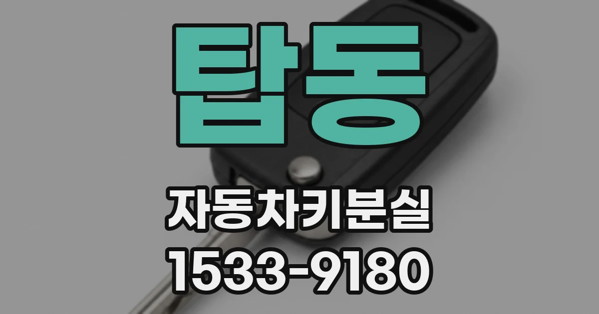 탑동 자동차키분실