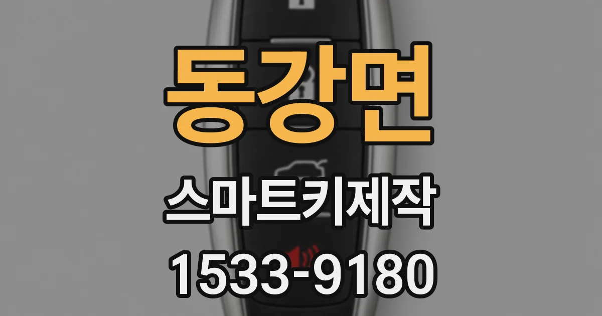 동강면 스마트키제작
