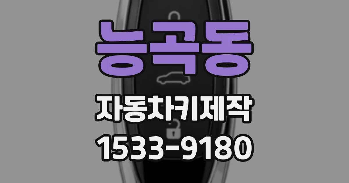 능곡동 자동차키제작