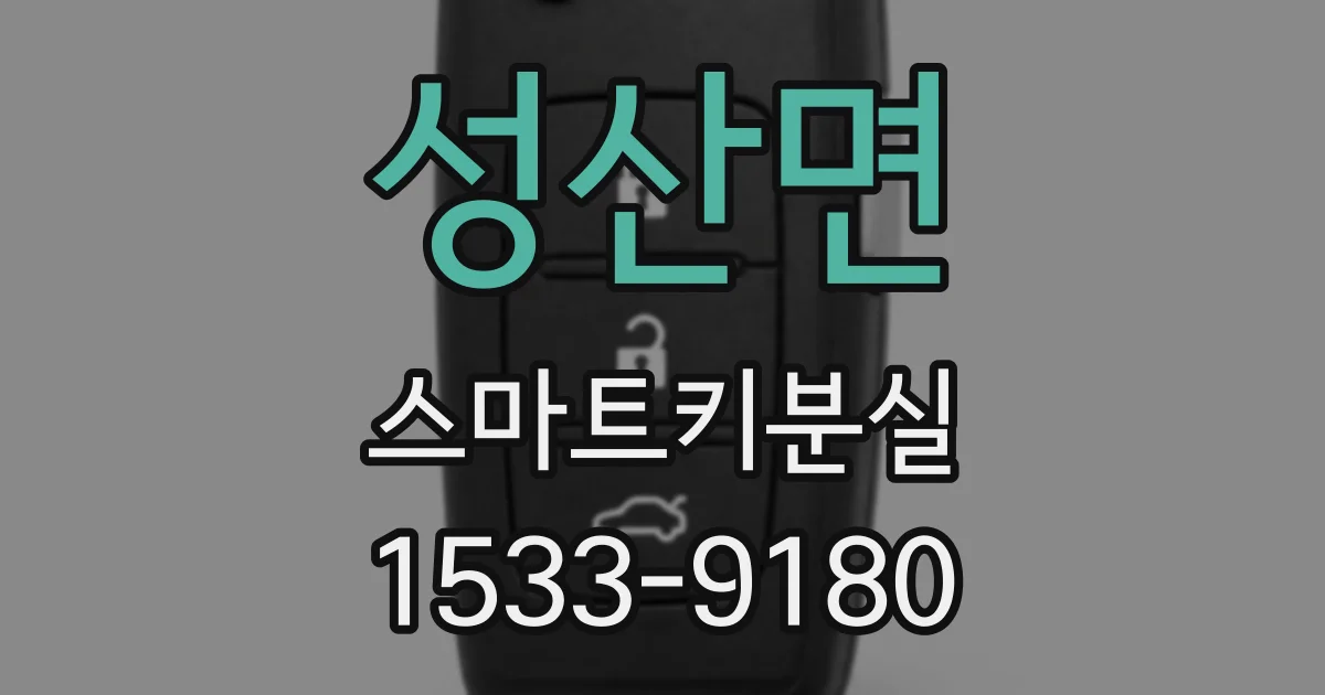 성산면 스마트키분실