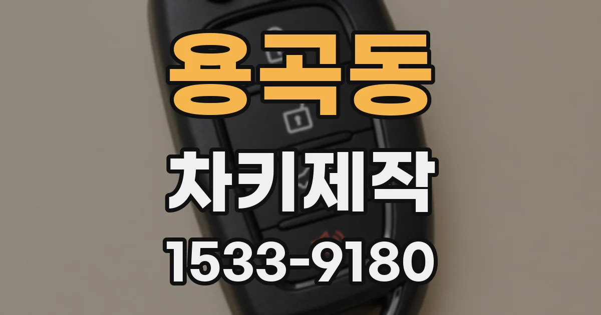 용곡동 차키제작