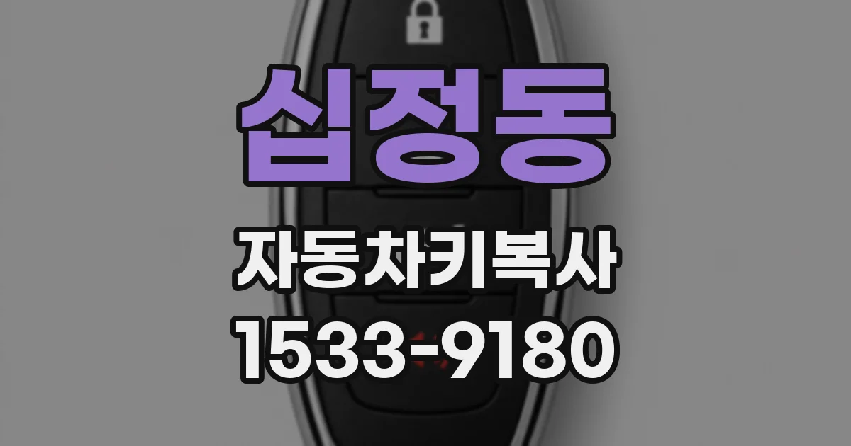 십정동 자동차키복사