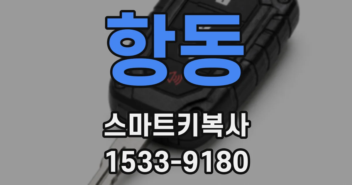 항동 스마트키복사
