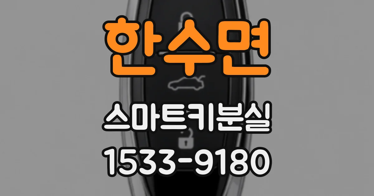 한수면 스마트키분실