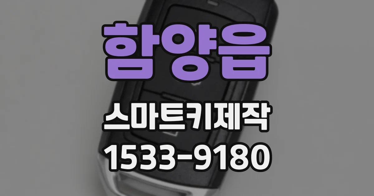 함양읍 스마트키제작