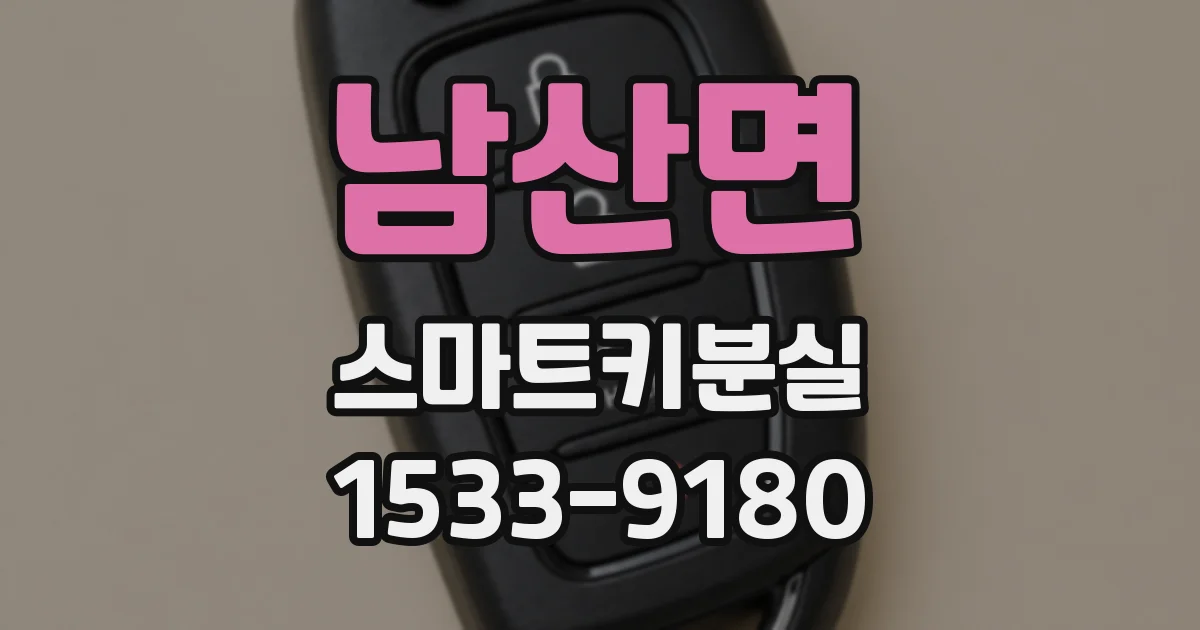 남산면 스마트키분실