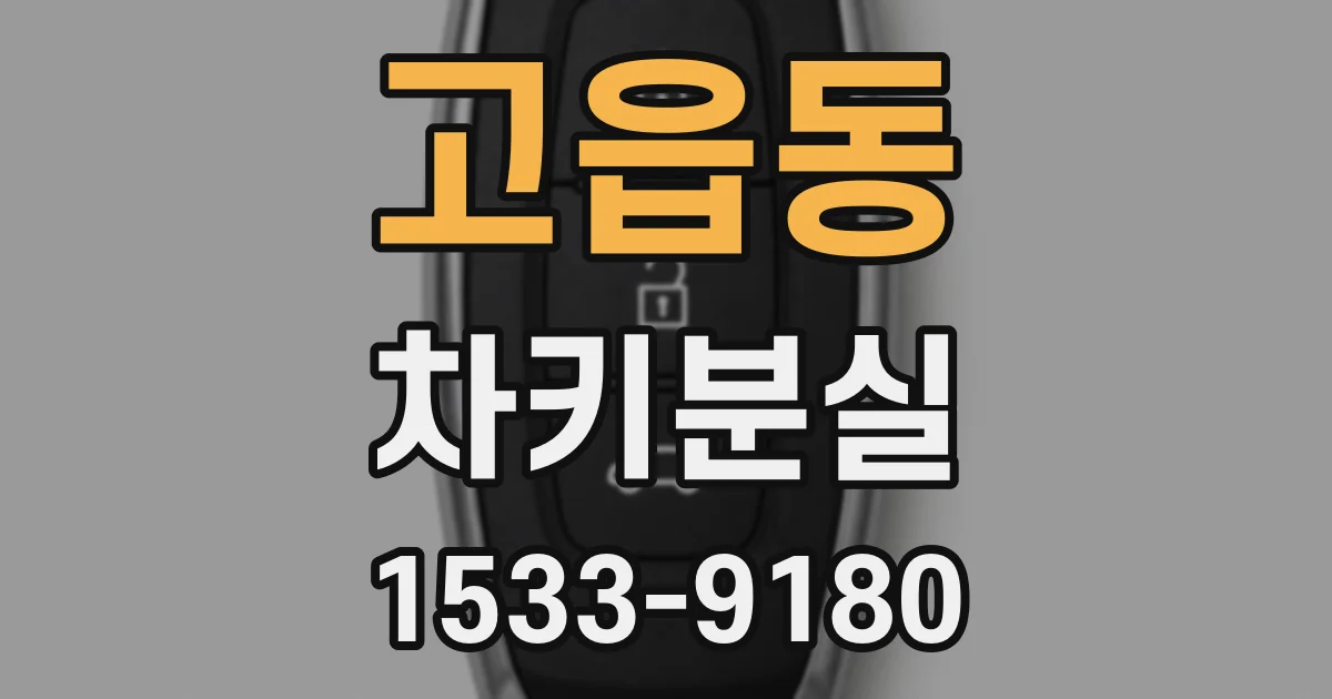 고읍동 차키분실