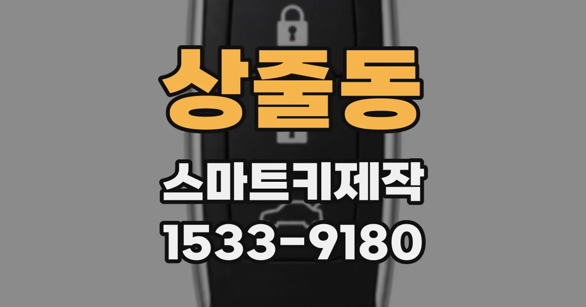 상줄동 스마트키제작
