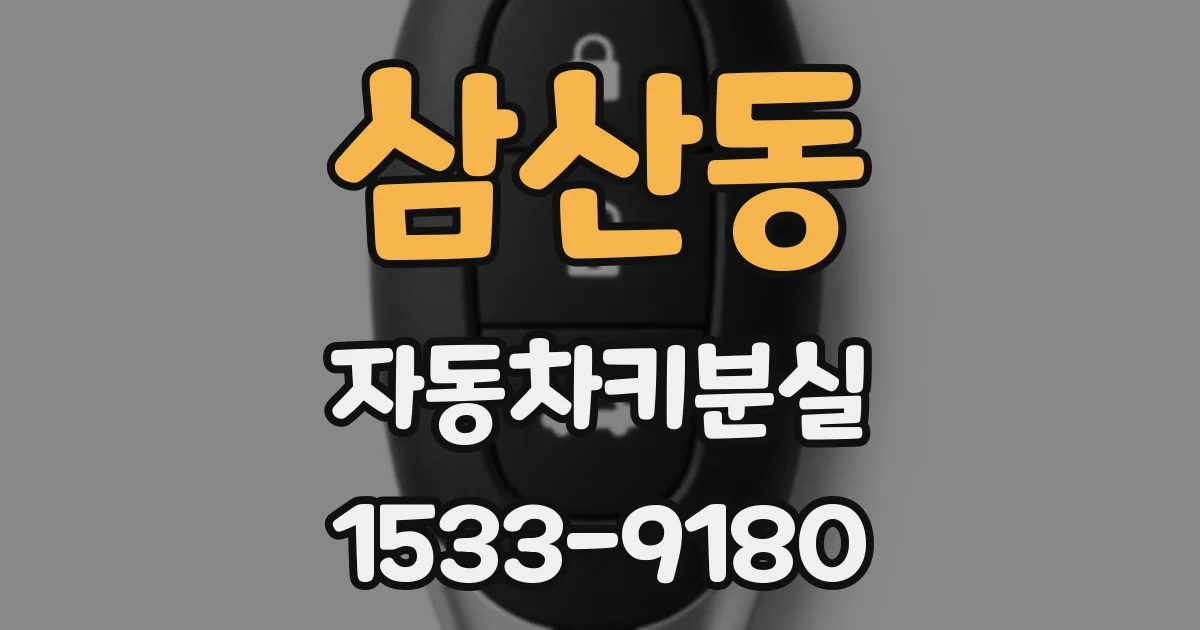 삼산동 자동차키분실