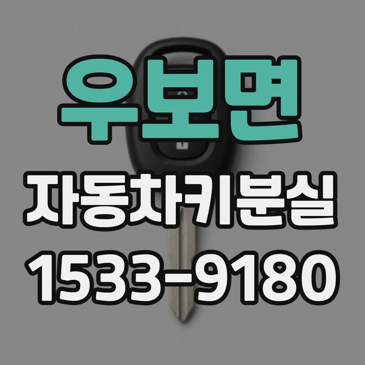 우보면 자동차키분실