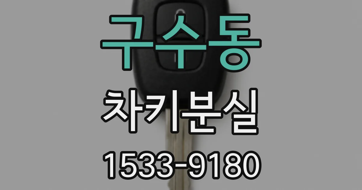 구수동 차키분실