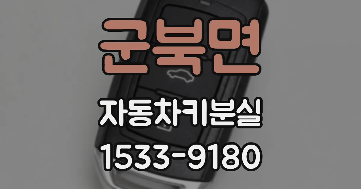 군북면 자동차키분실