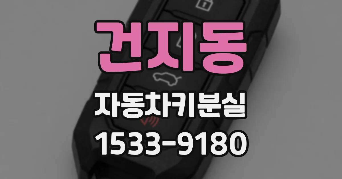 건지동 자동차키분실