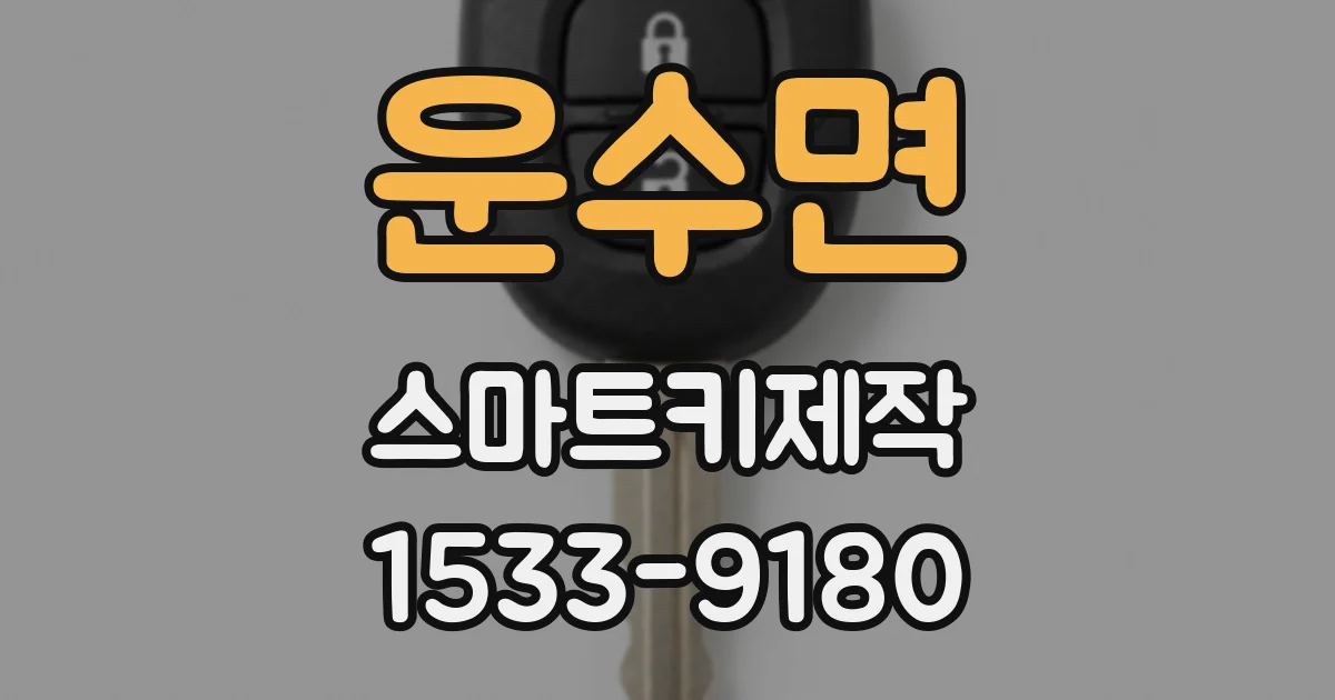 운수면 스마트키제작