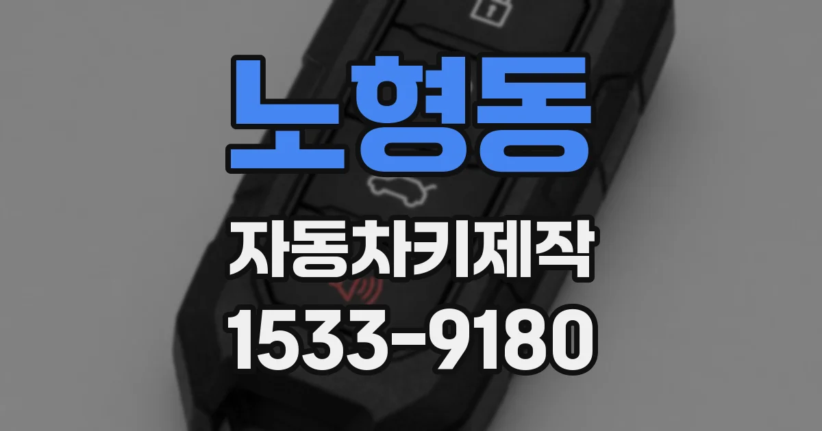 노형동 자동차키제작