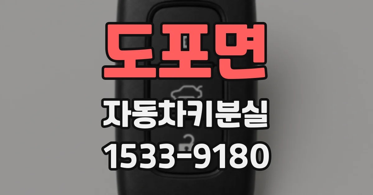 도포면 자동차키분실