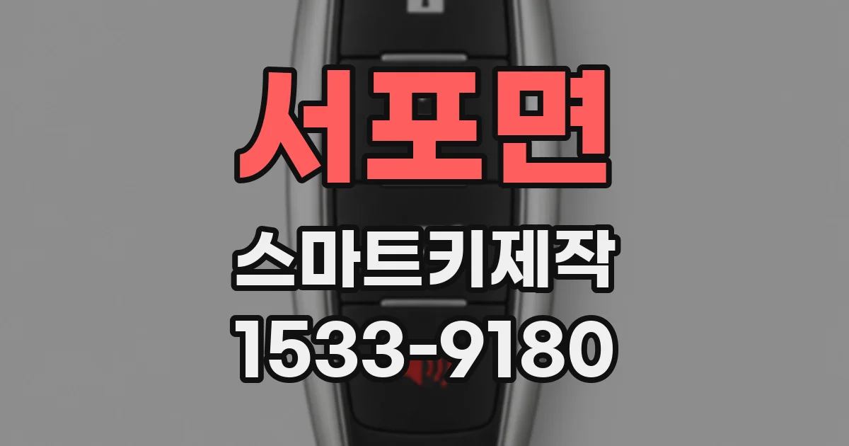 서포면 스마트키제작