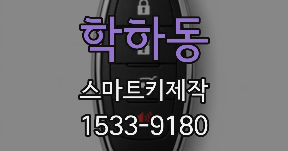 학하동 스마트키제작