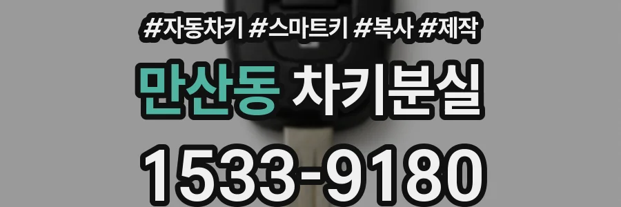 만산동 차키분실