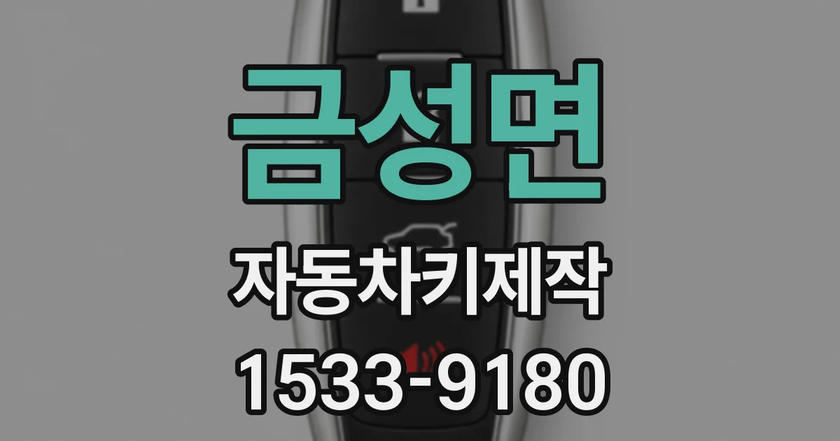 금성면 자동차키제작